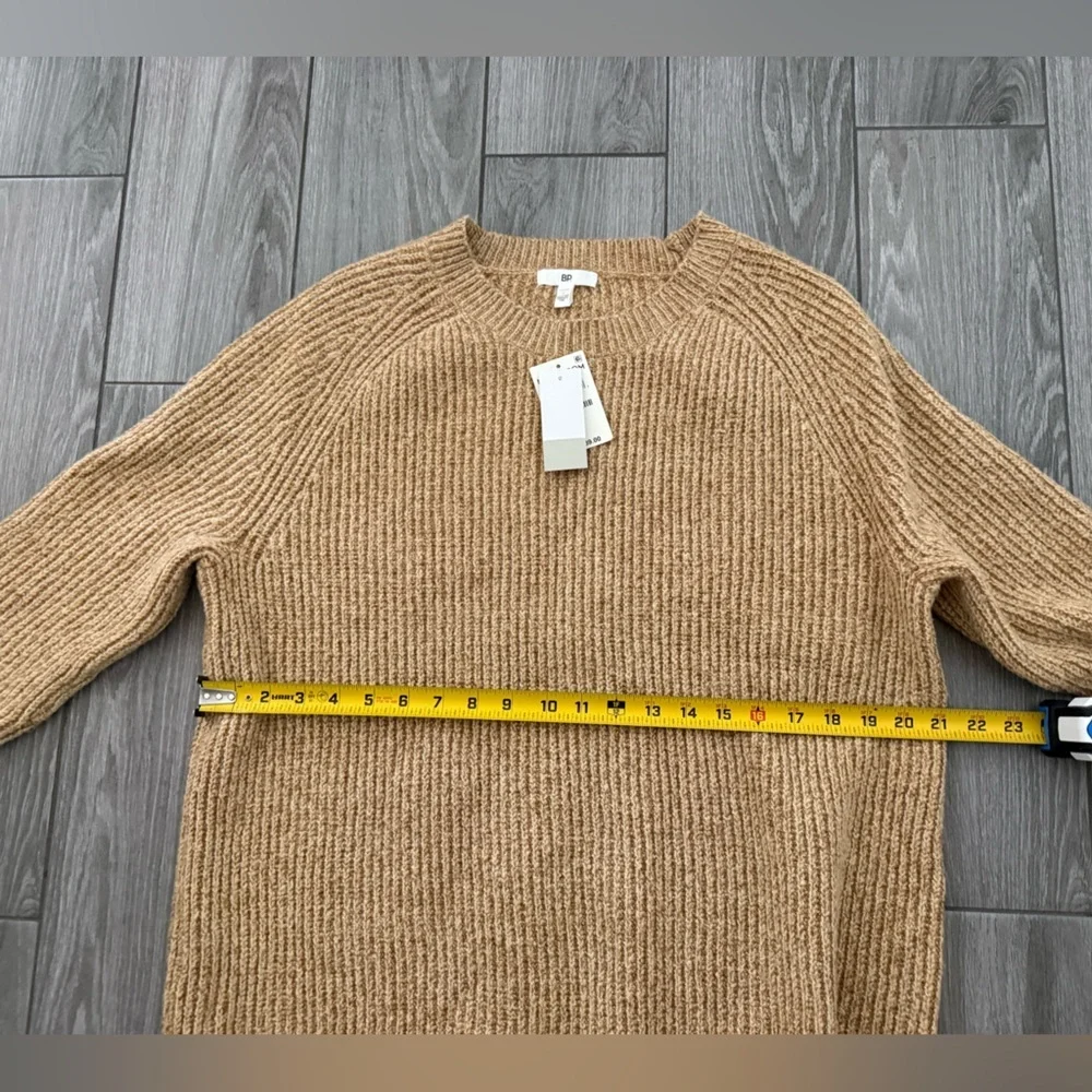 BP|Nordstrom Women’s neutral Tan knit Crewneck Sweater,NWT•••Large,winter staple - Picture 11 of 11